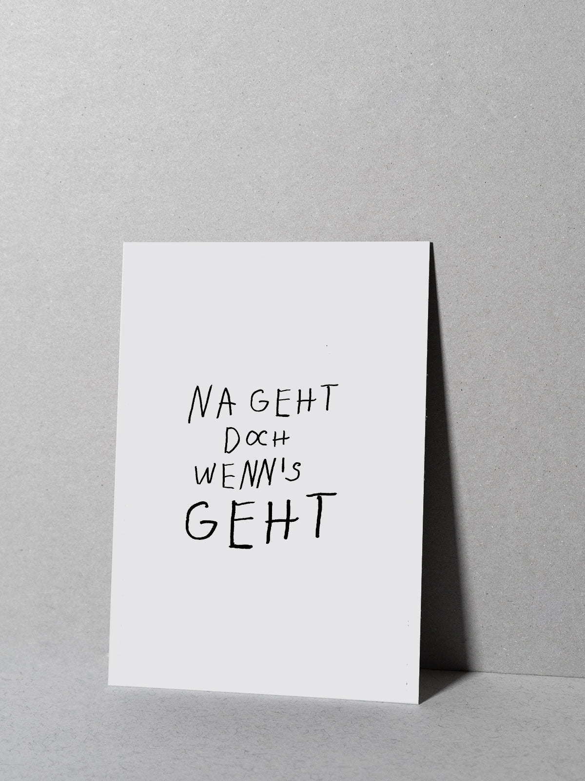 POSTKARTE — NA GEHT DOCH WENN&