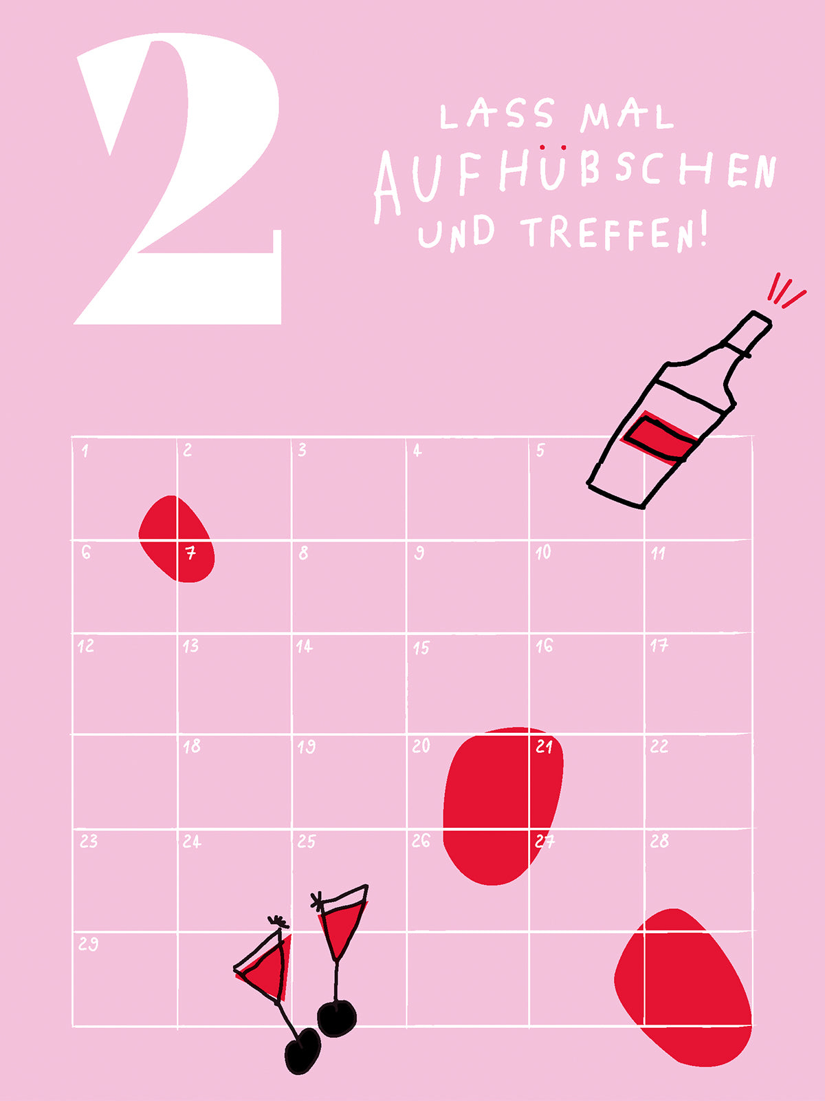 Geburtstagskalender — Kalender ohne Jahresbezug