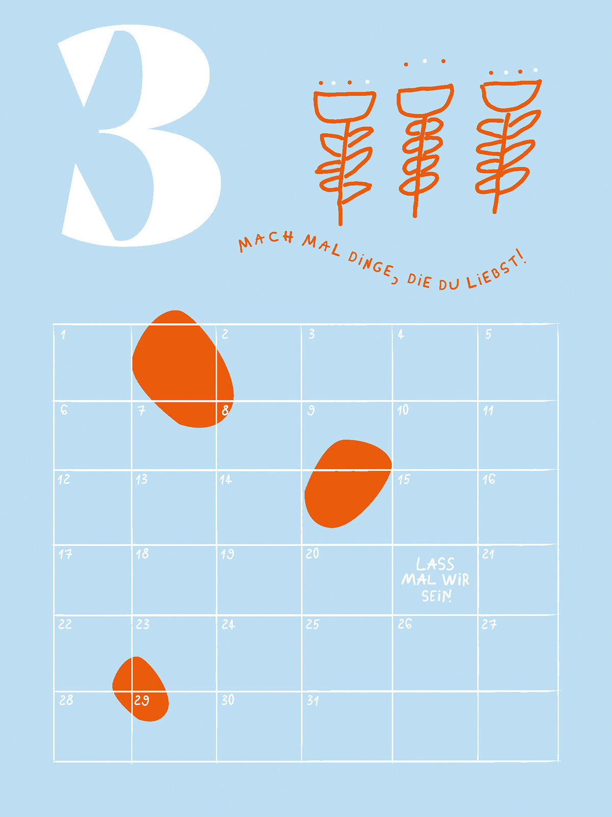 Geburtstagskalender — Kalender ohne Jahresbezug