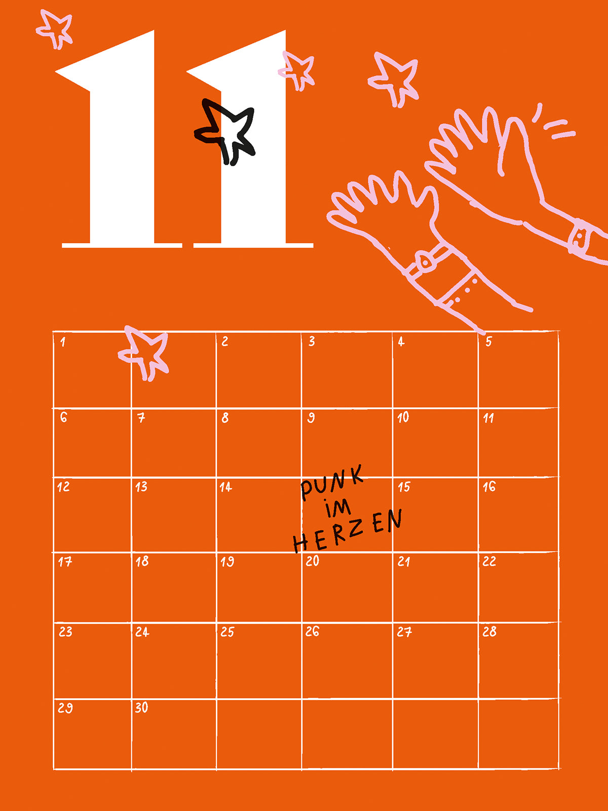 Geburtstagskalender — Kalender ohne Jahresbezug