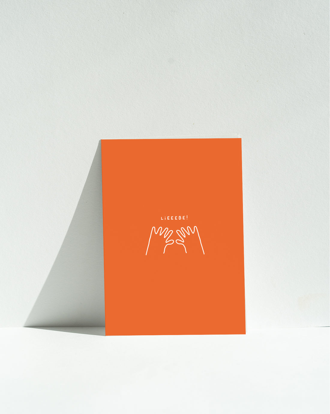 POSTKARTE — LIEEEBE (Hände hoch)