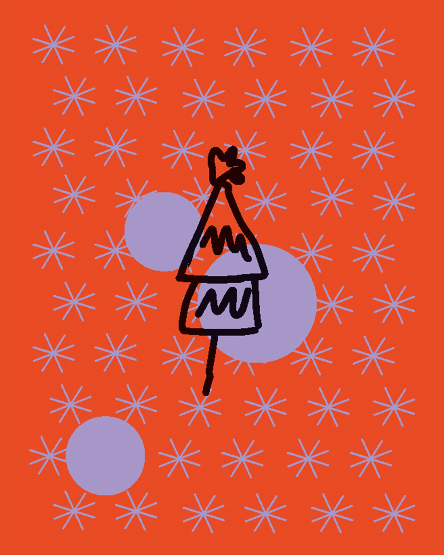 POSTKARTE — TANNENBAUM ORANGE