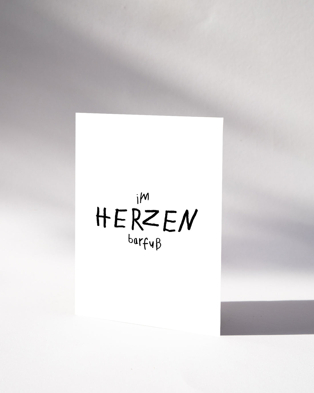 POSTKARTE — IM HERZEN BARFUSS