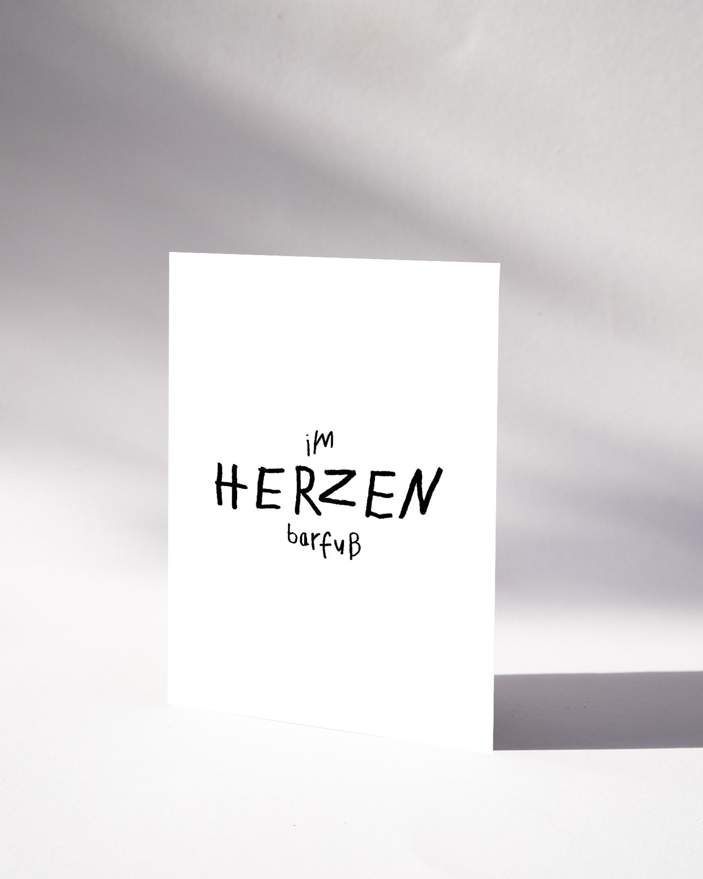 POSTKARTE — IM HERZEN BARFUSS
