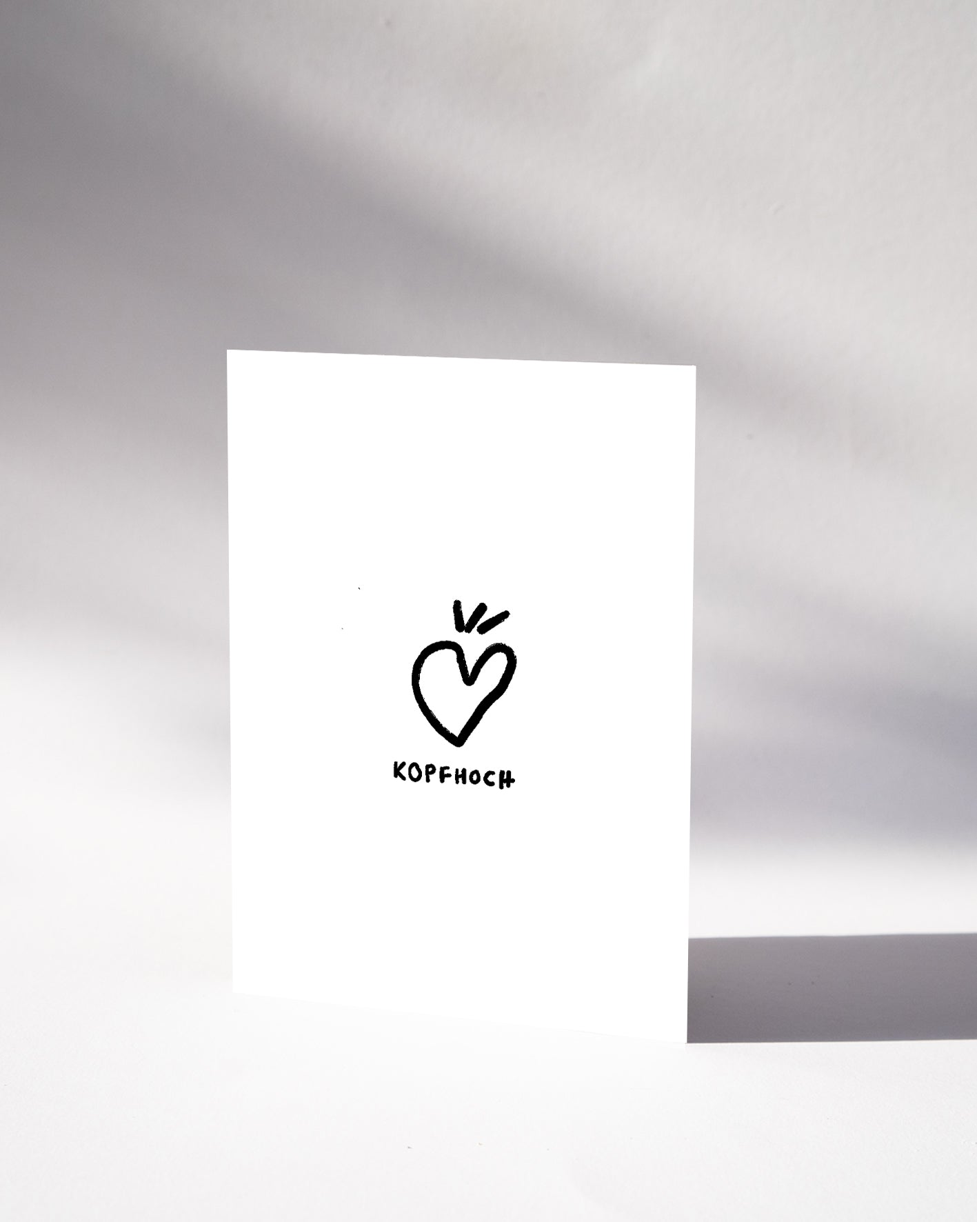 POSTKARTE — KOPF HOCH