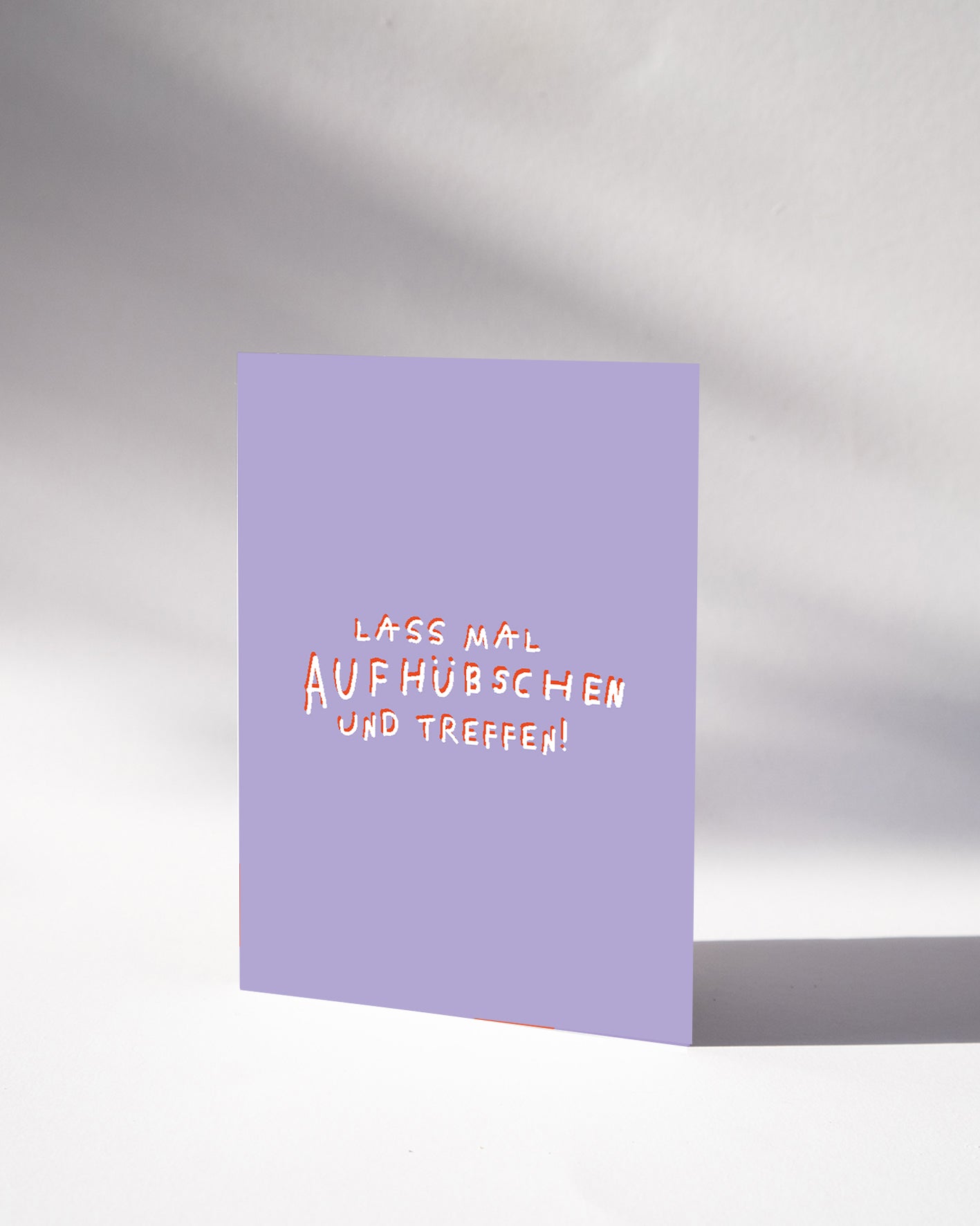 POSTKARTE — LASS MAL AUFHÜBSCHEN UND TREFFEN