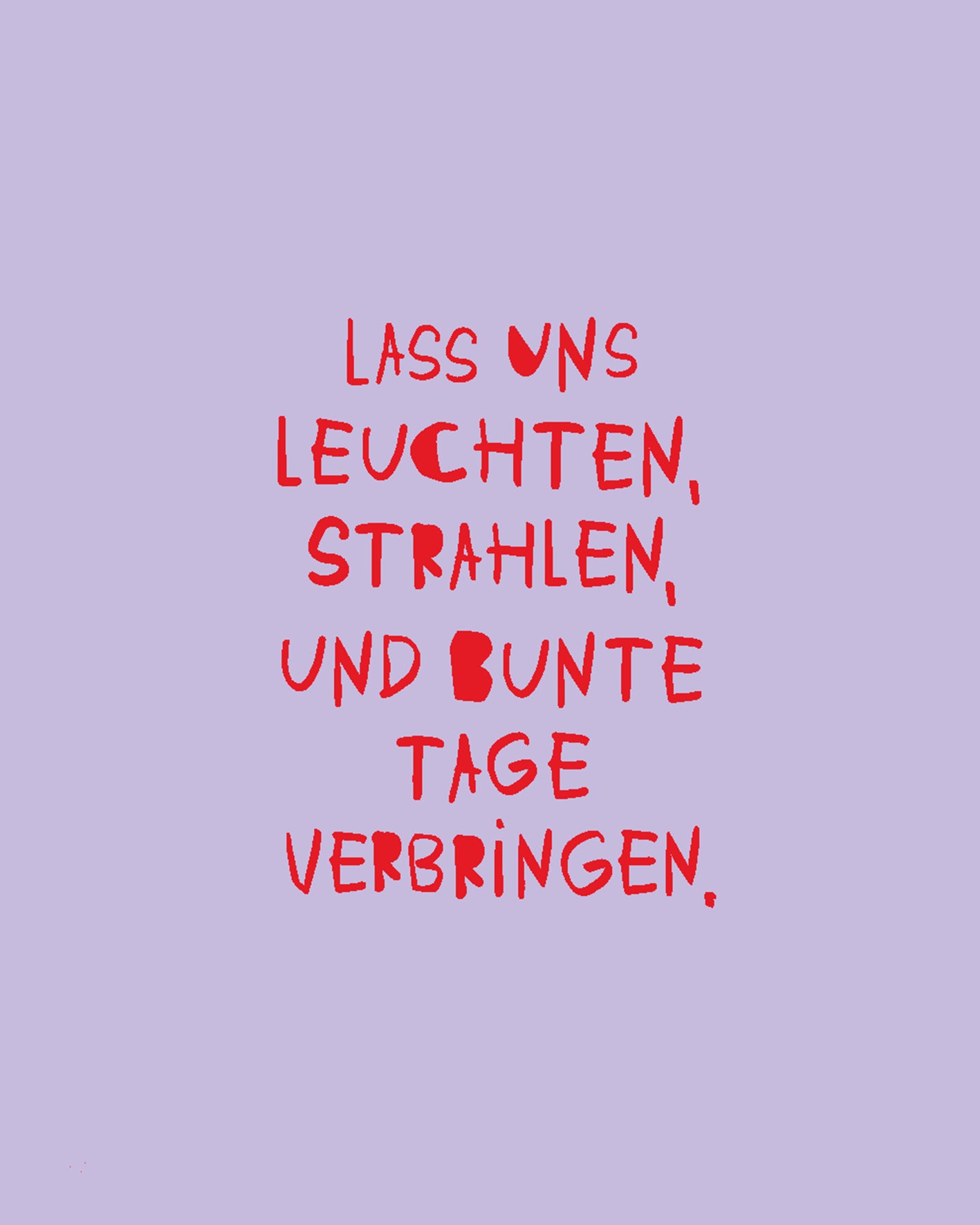 POSTKARTE — LASS UNS LEUCHTEN