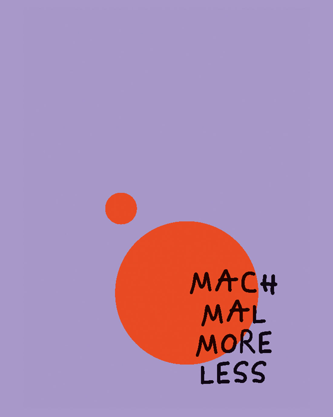 POSTKARTE — MACH MAL MORE LESS