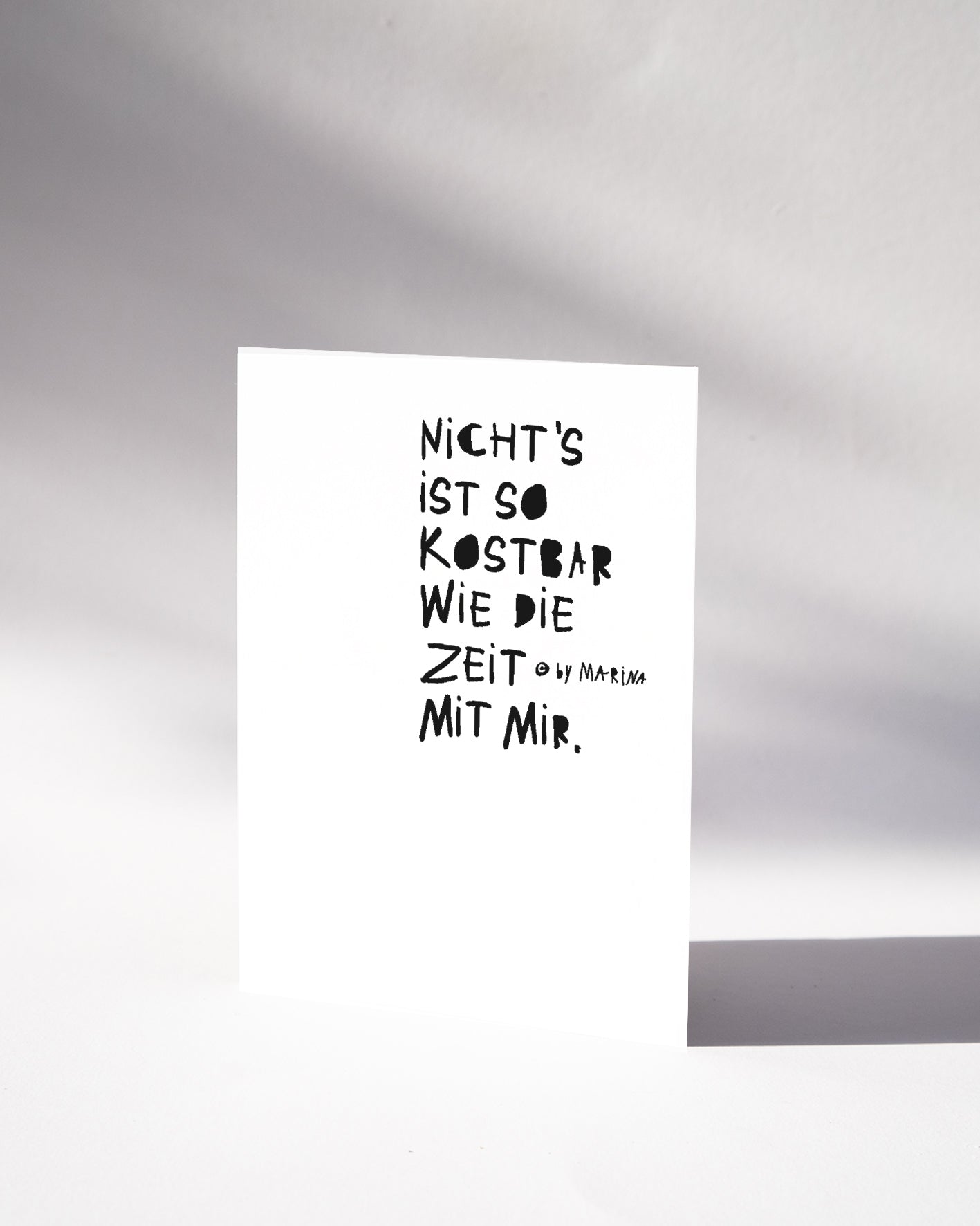 Postkarte — NICHTS IST SO KOSTBAR...