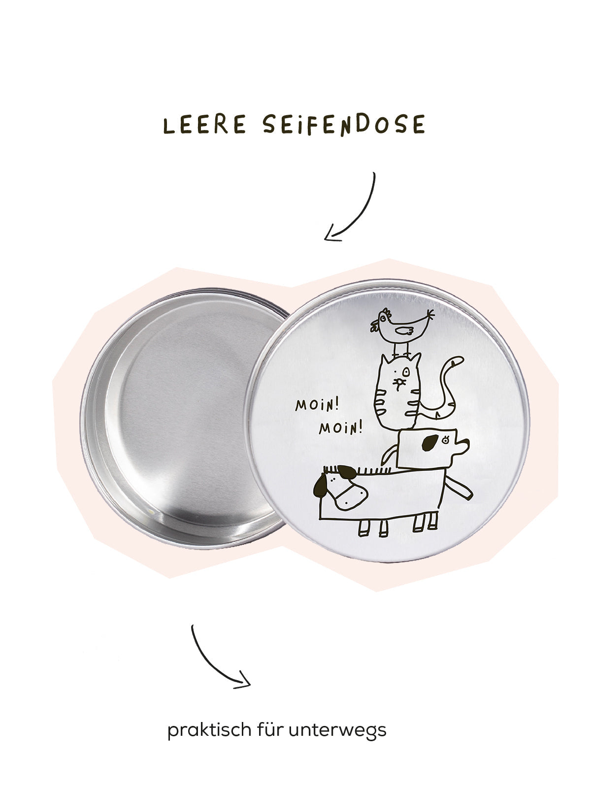 B-WARE LEERE SEIFENDOSEN — B-Ware Leere Seifendosen "div. Motive"