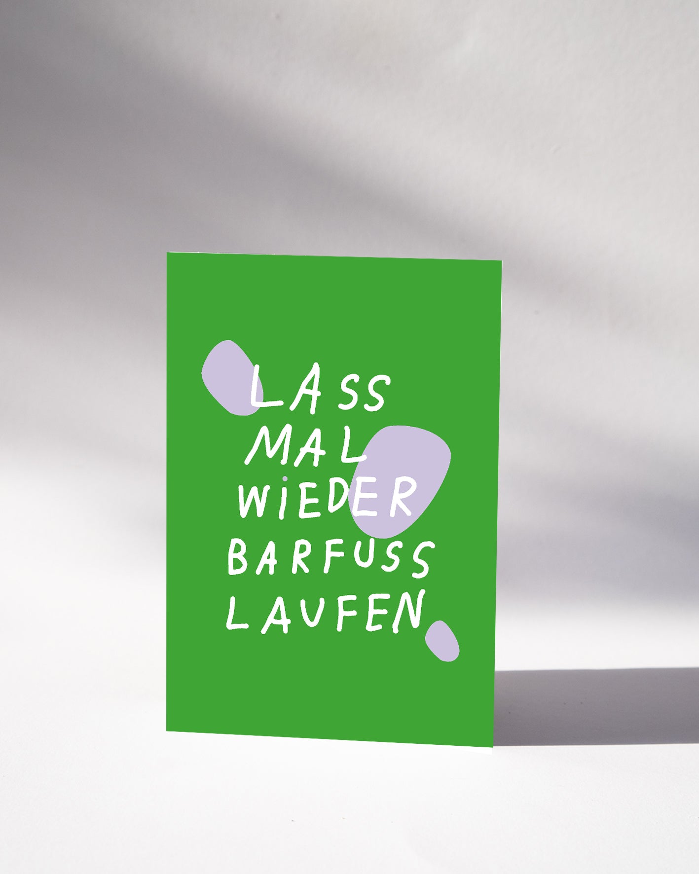 Postkarte — LASS MAL WiEDER BARFUSS LAUFEN