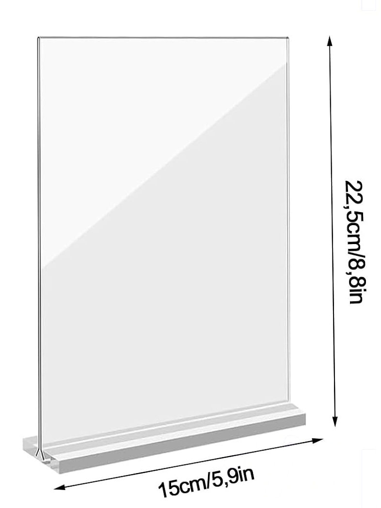 A5 PLEXIGLAS AUFSTELLER — A5 Plexiglas Aufsteller