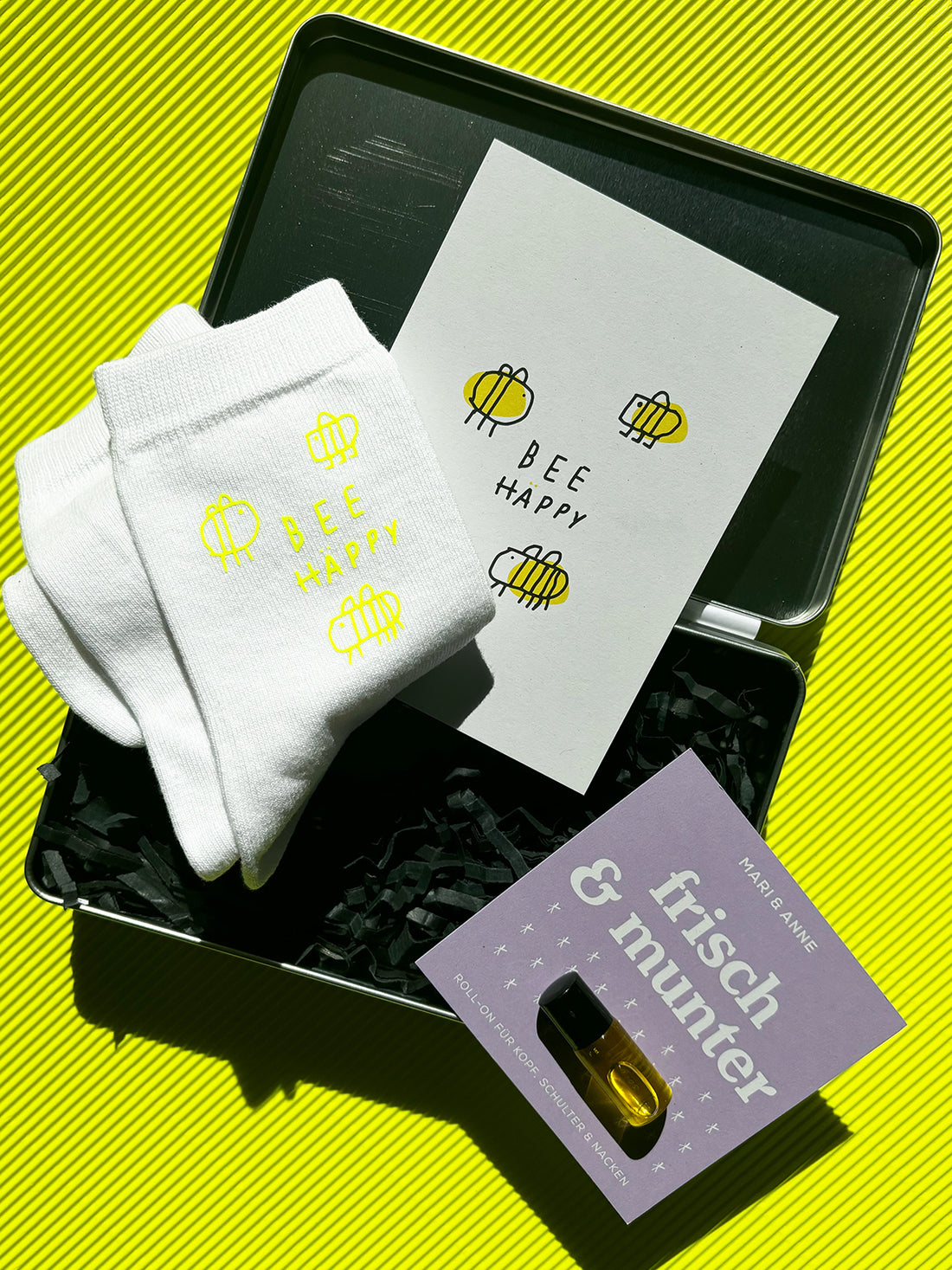 Geschenkbox — GESCHENKBOX UNiSEX "Bee Häppy"