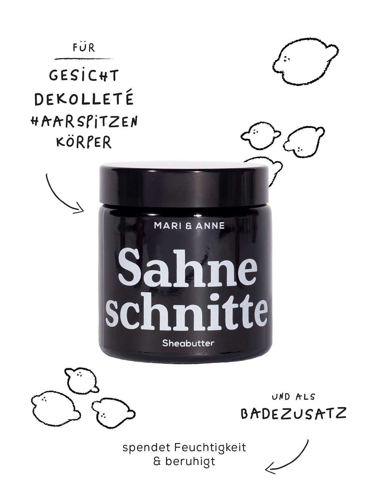 SAHNESCHNiTTE LEMON — FLUFFiGE SHEABUTTER "LEMON"