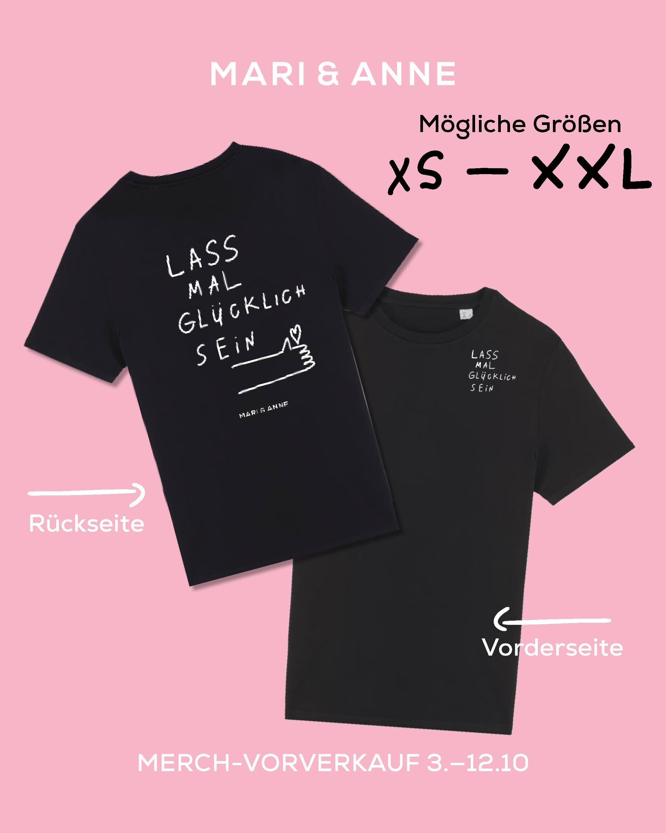 LASS MAL GLÜCKLiCH SEIN — T-SHiRT
