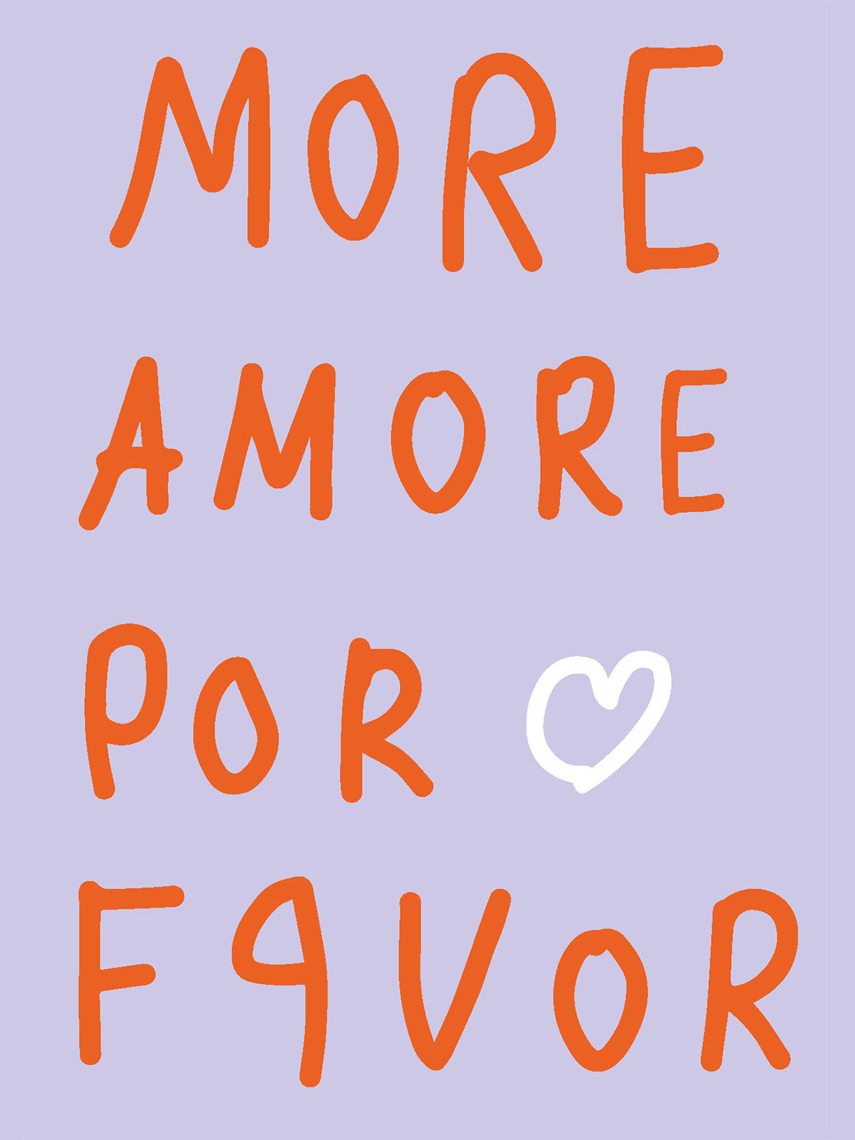 POSTKARTE — MORE AMORE POR FAVOR