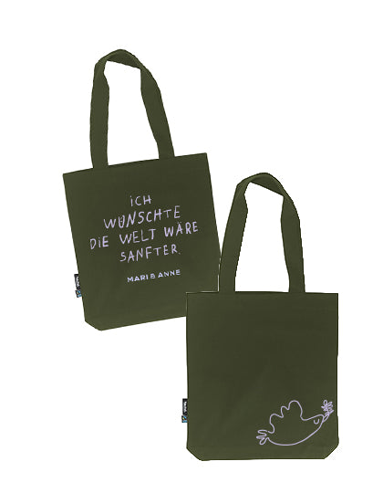 Ich wünschte die Welt... — Jutebeutel in 3 Farben