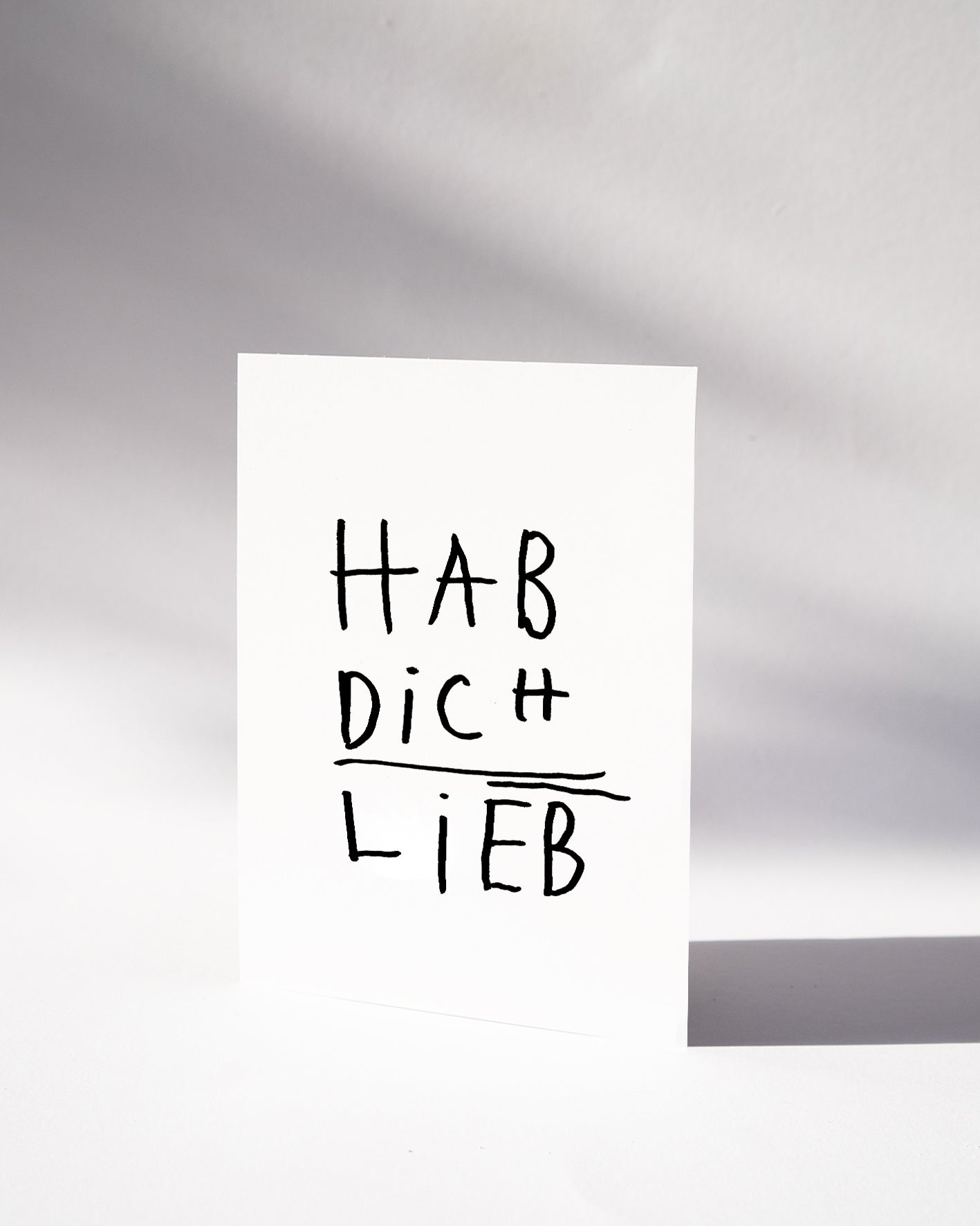 POSTKARTE — HAB DICH LIEB