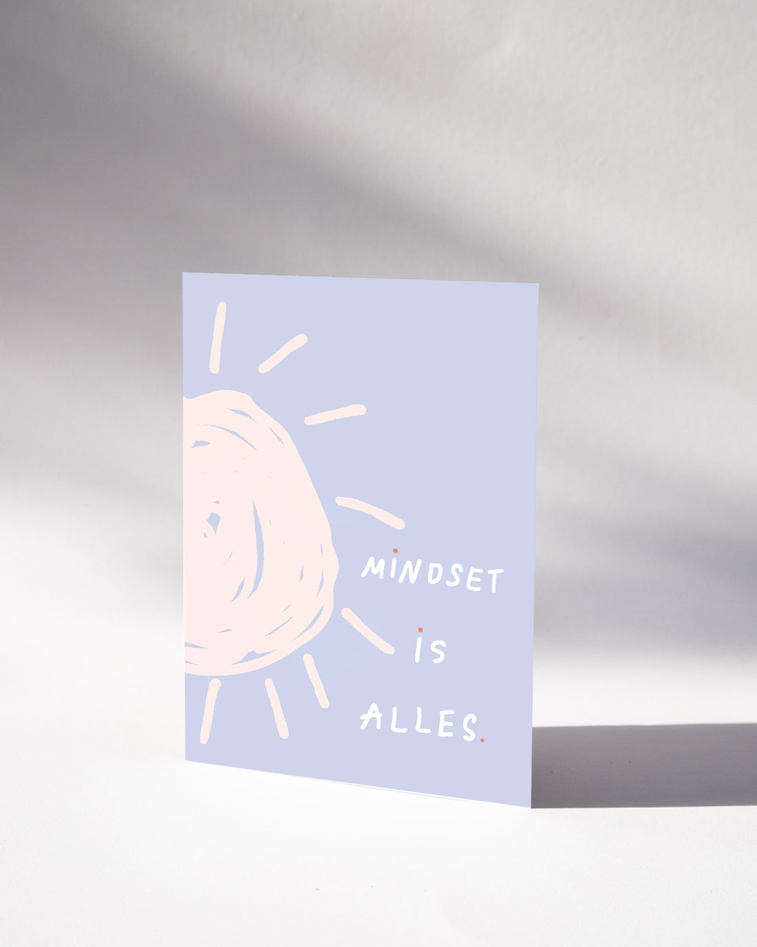 POSTKARTE — MINDSET IS ALLES