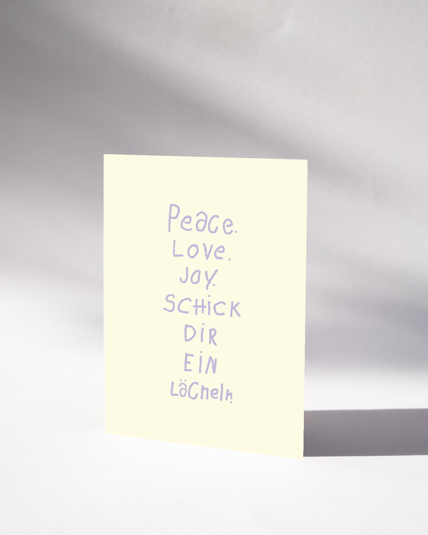 Postkarte — PEACE. LOVE. JOY.