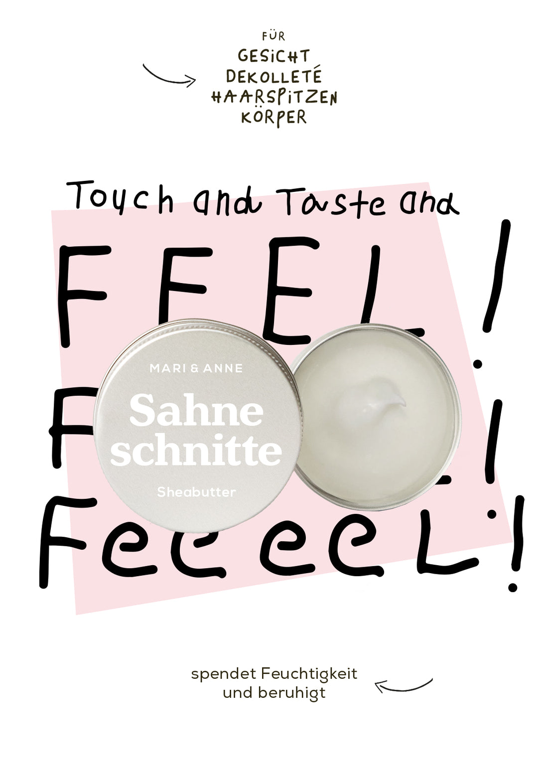 B-WARE SAHNESCHNiTTE SENSiTiV — B-Ware Gesichts- &amp; Köprerbutter "sensitiv"