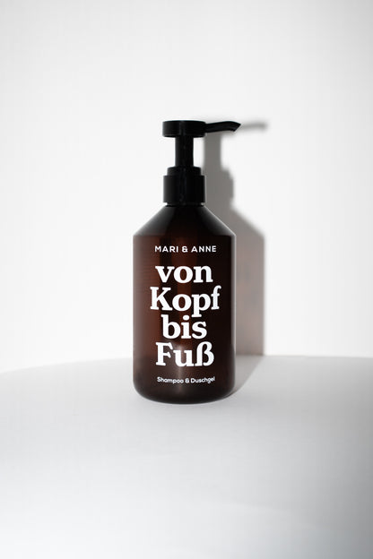 VON KOPF BIS FUß — Shampoo &amp; Duschgel Glasflasche + Nachschub