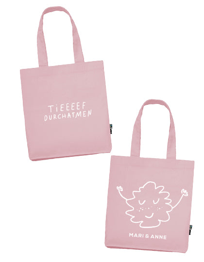 Tief durchatmen — Jutebeutel in 3 Farben