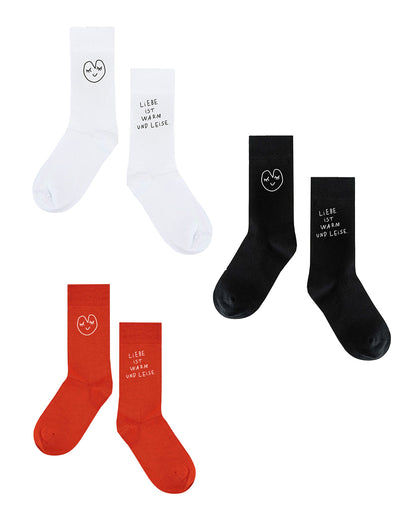 Liebe ist warm und leise — SOCKEN IN 3 FARBEN