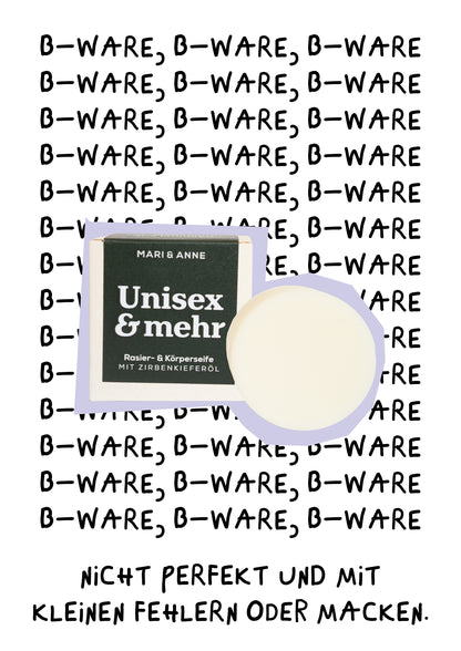 B-WARE UNiSEX &amp; MEHR — KÖRPER + RASiERSEiFE