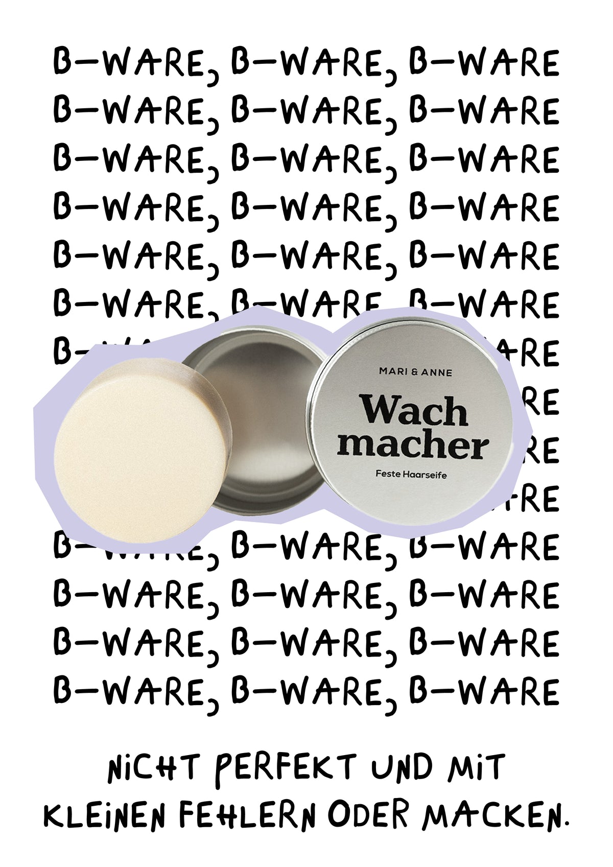 B-WARE WACHMACHER — B-Ware feste Haarseife