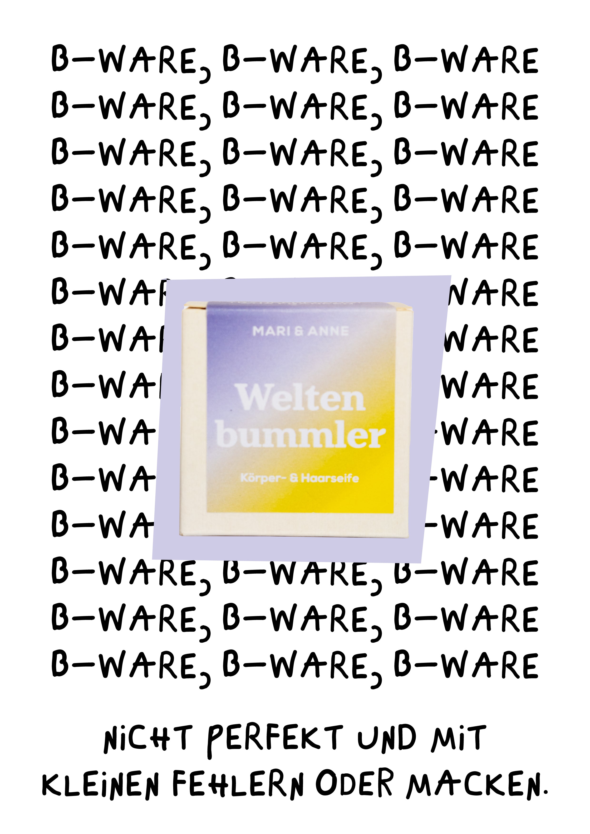 B-WARE WELTENBUMMLER — HAAR- UND KÖRPERSEIFE