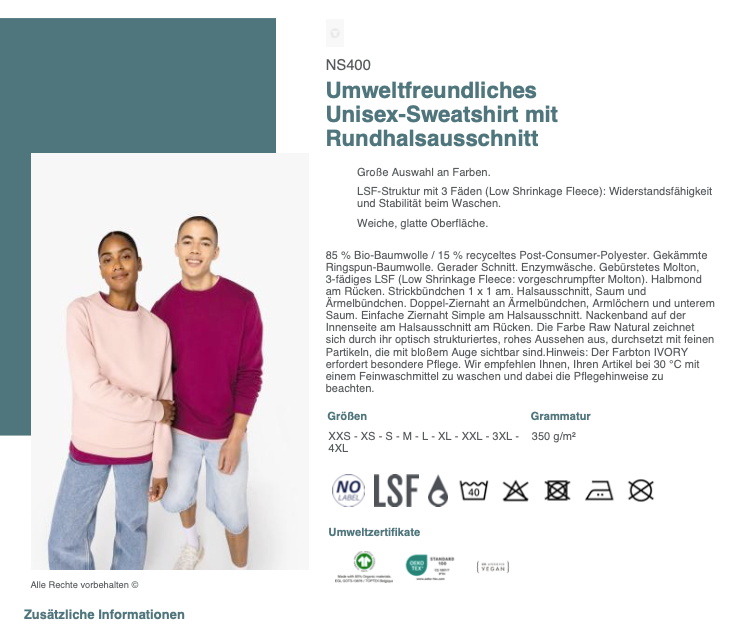Kein Plan viel Liebä — Sweatshirt