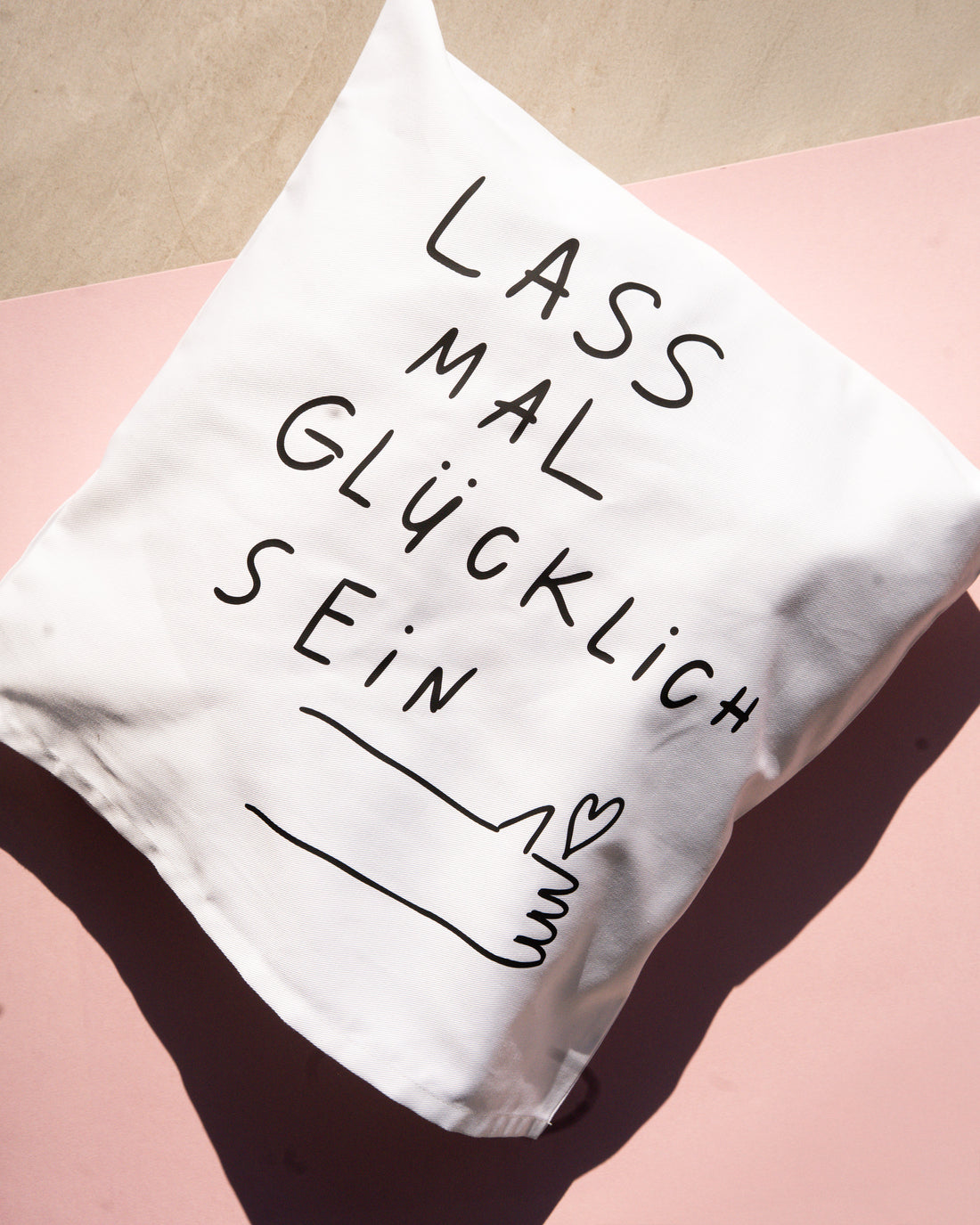 LASS MAL GLÜCKLiCH SEIN — KiSSENHÜLLE