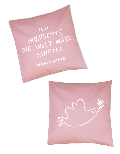 Ich wünschte die Welt... — Kissenhülle in 3 Farben