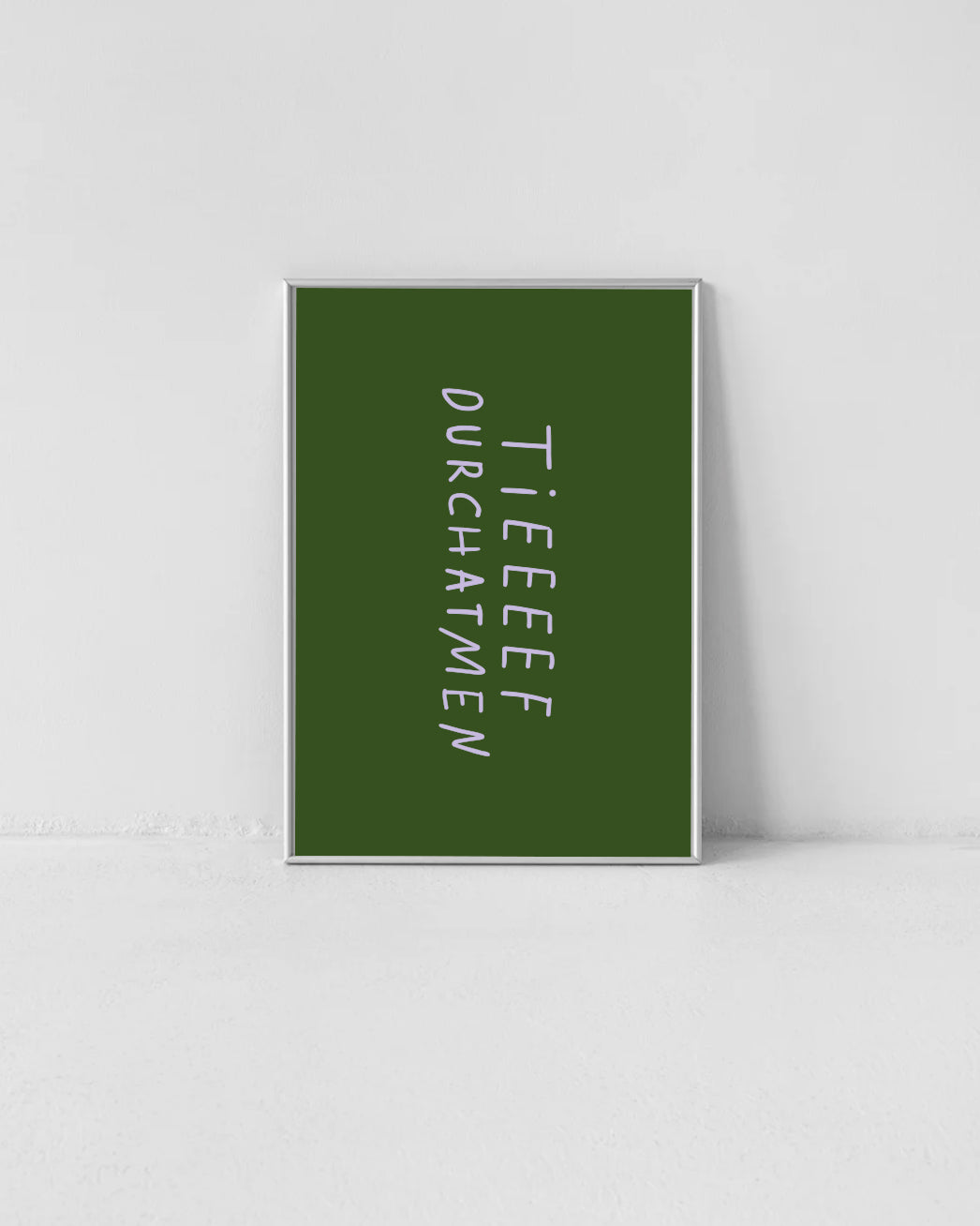 Tief durchatmen — Poster A3