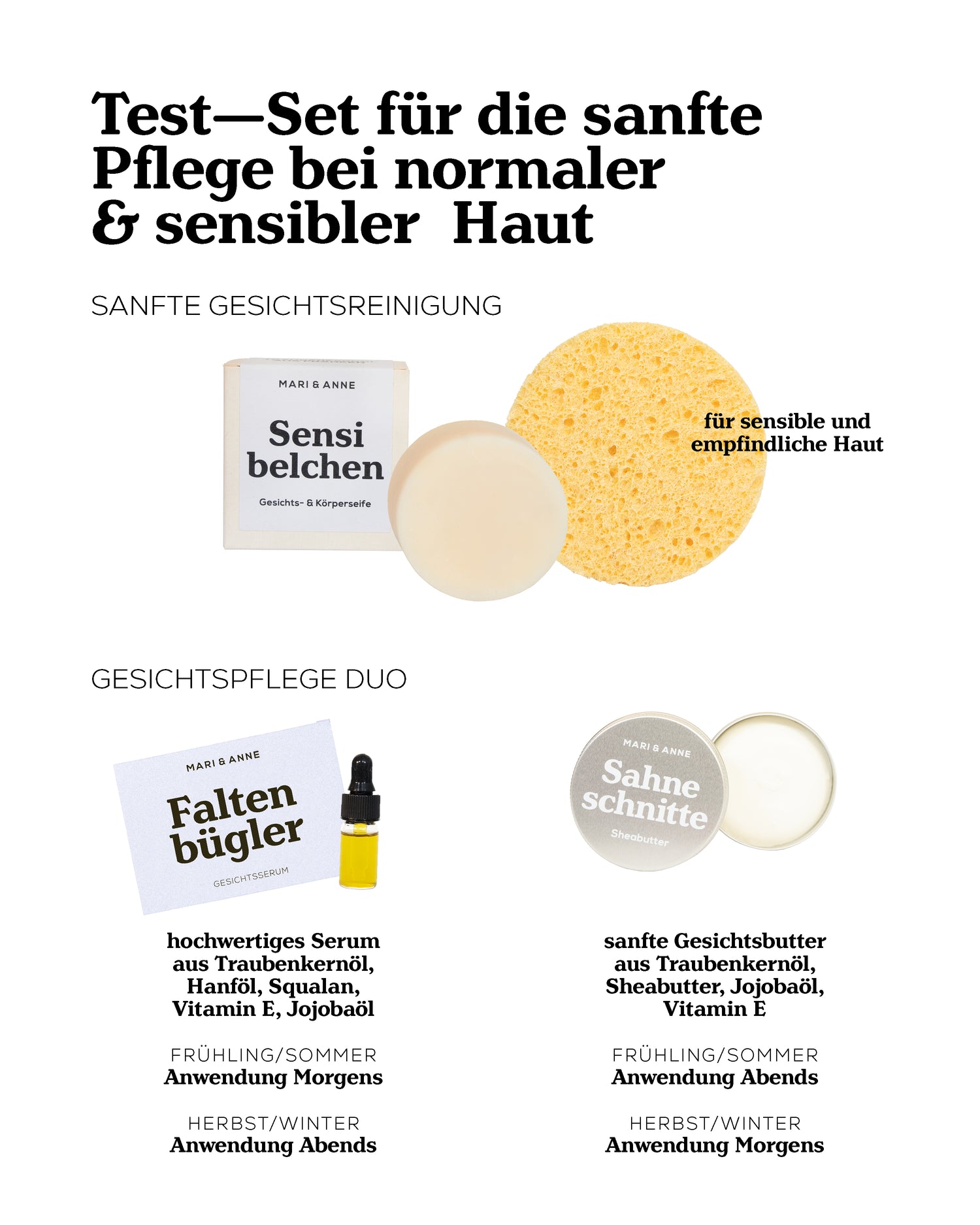 sanfte Reinigung &amp; Pflege