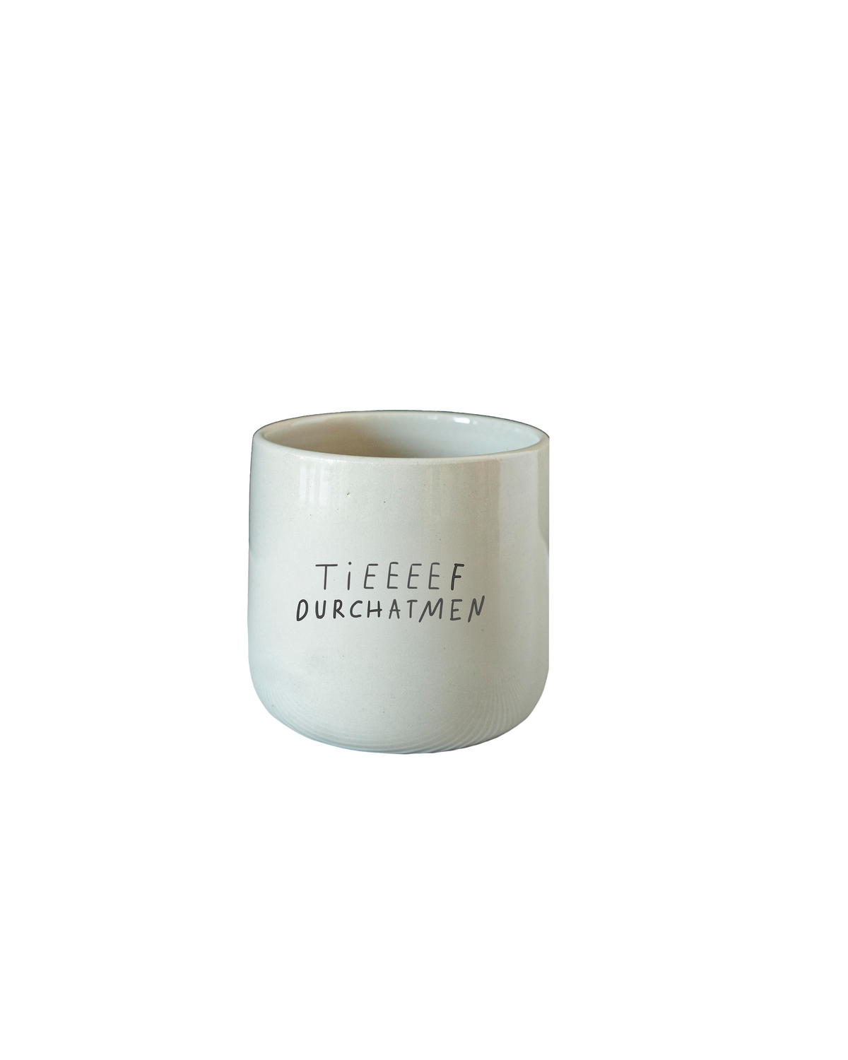 Tief durchatmen — Keramikbecher